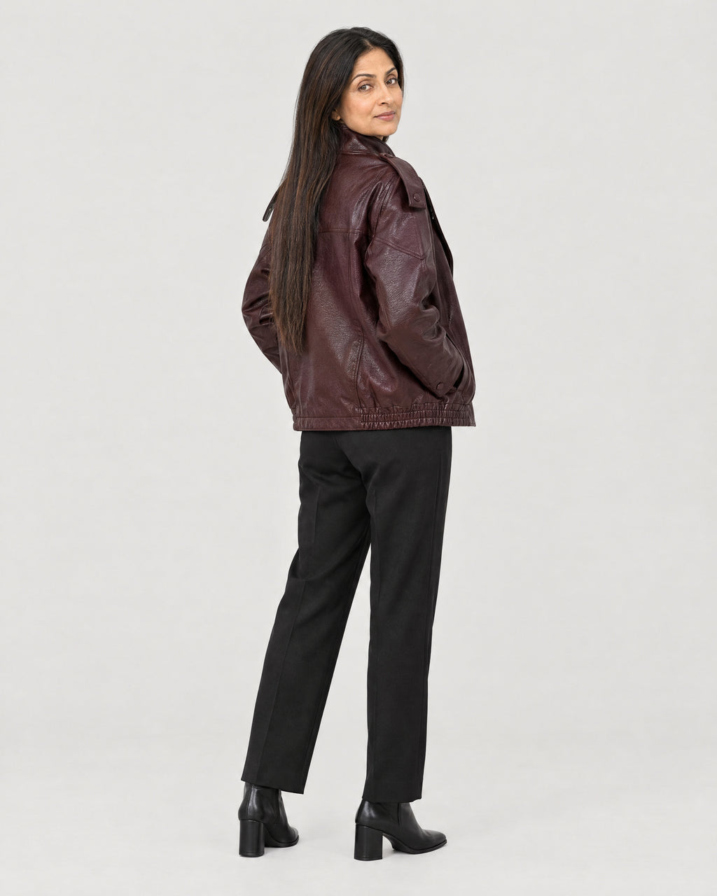 Bikerjacke – Rückansicht