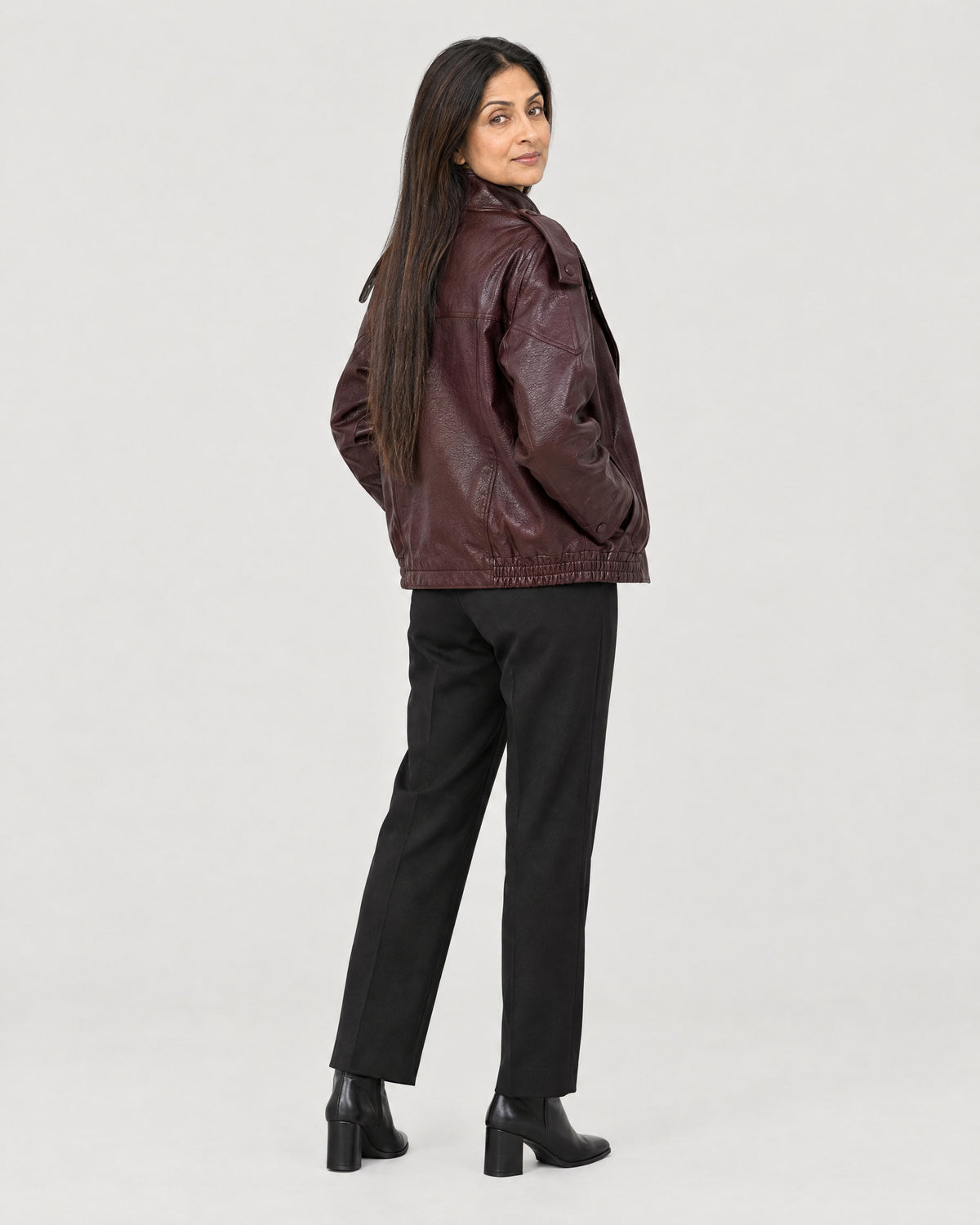 Bikerjacke – Rückansicht