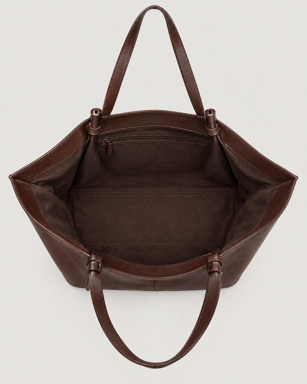 Leder Shopper – Innenansicht