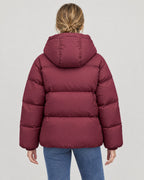 Oversized Pufferjacke – Rückansicht