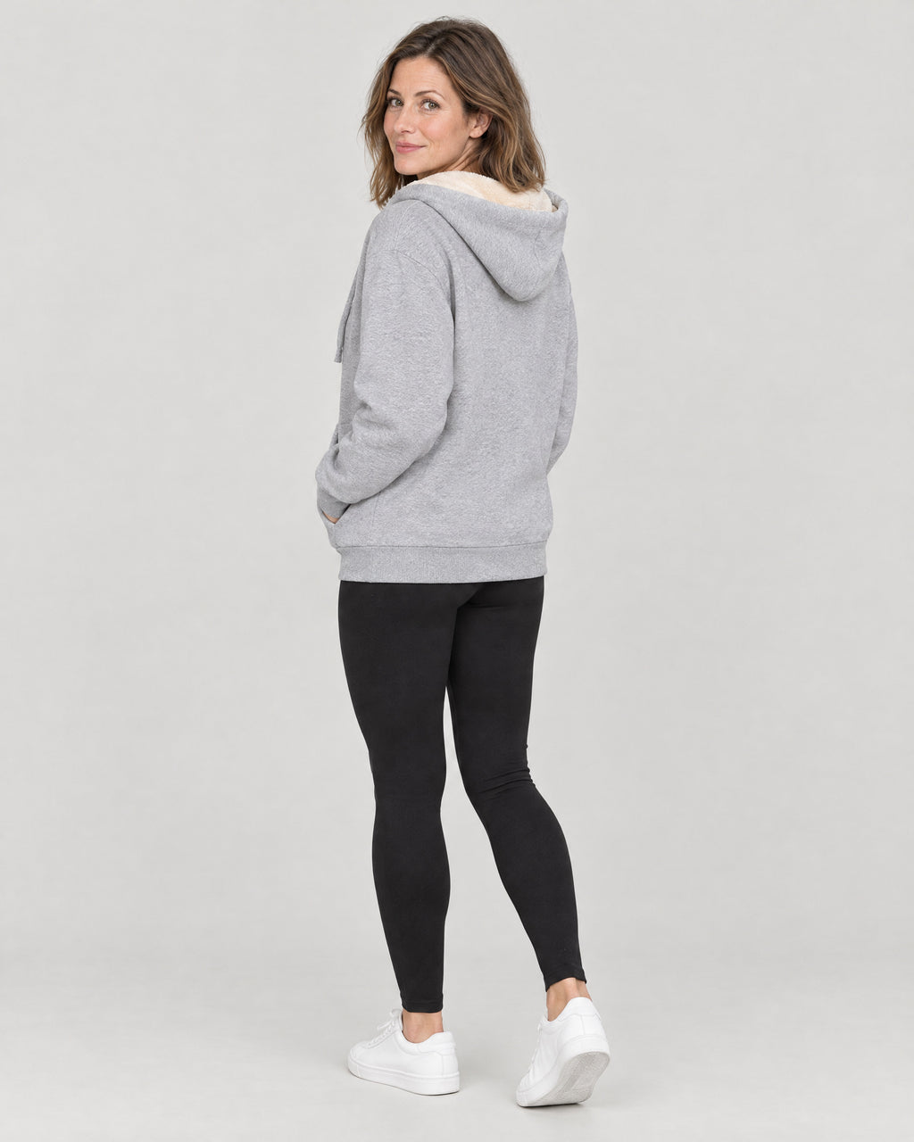 Fleece-Hoodie – Rückansicht