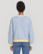 Gestreiftes Sweatshirt – Rückansicht