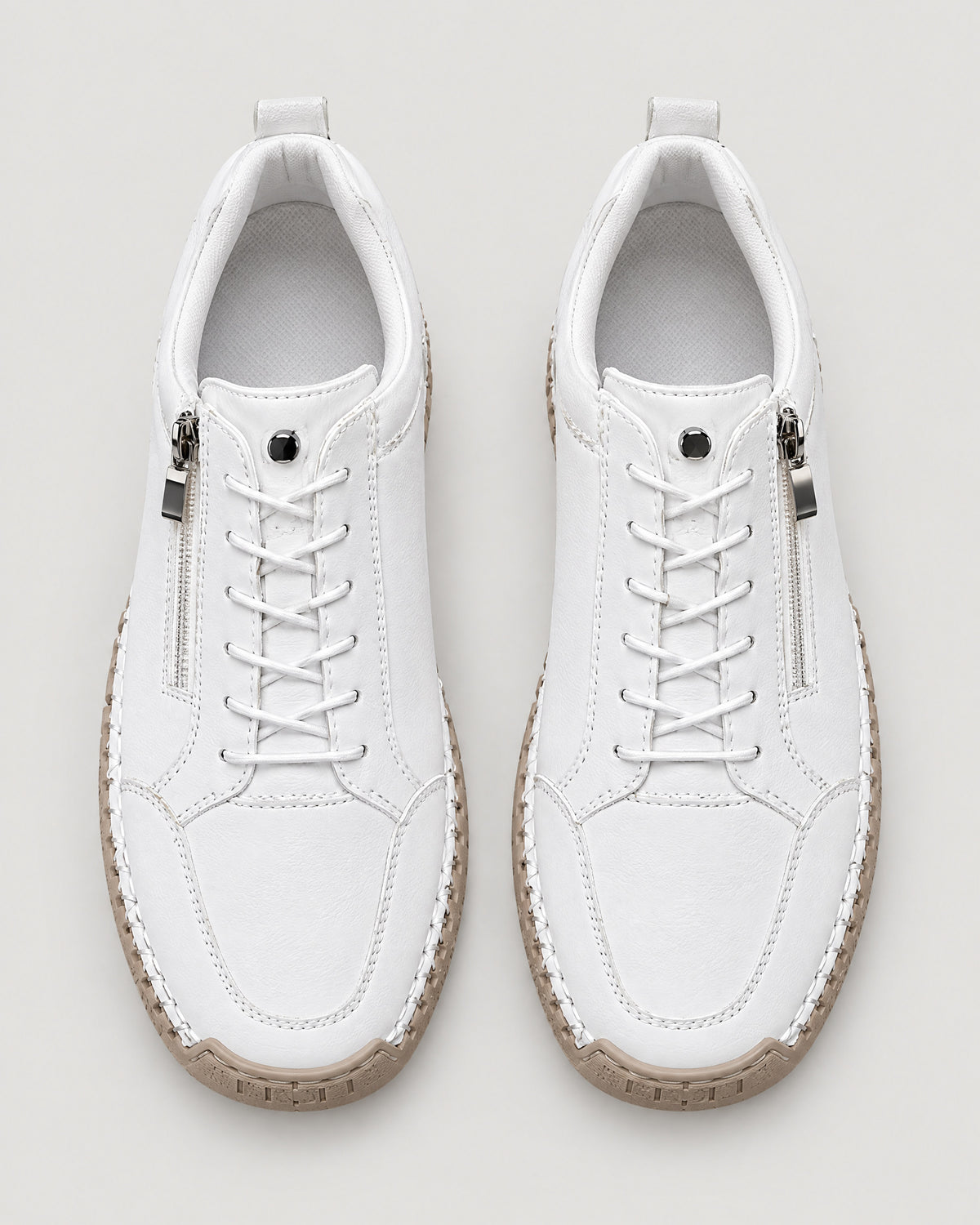 Sneaker Damen Weiß – Draufsicht breiter Zehenraum