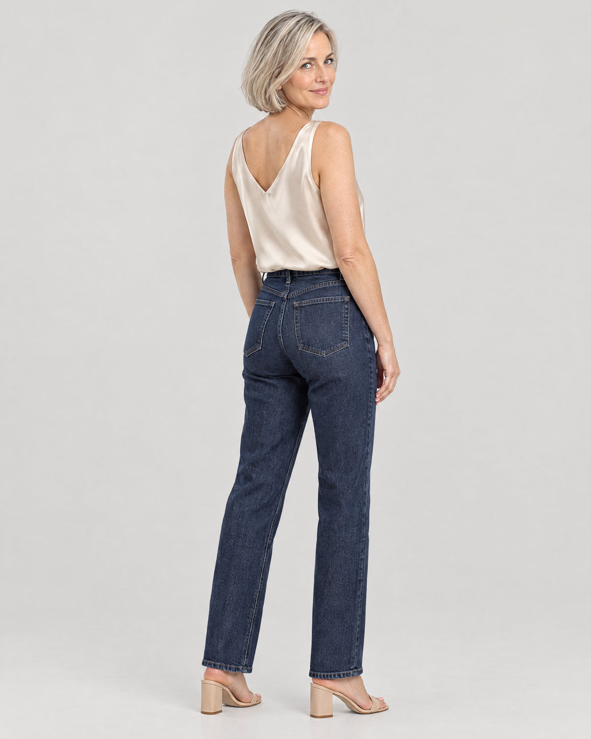 Satin Top – Rückansicht