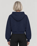 Cropped Sweatjacke – Rückansicht