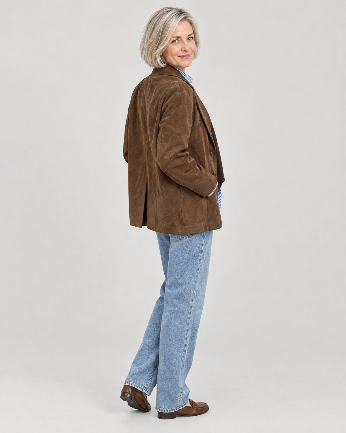 Oversize Jacke – Rückansicht