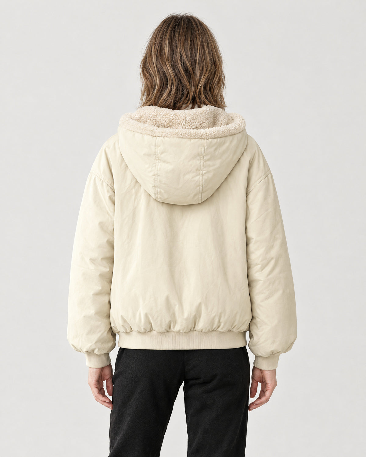 Oversized Winterjacke – Rückansicht