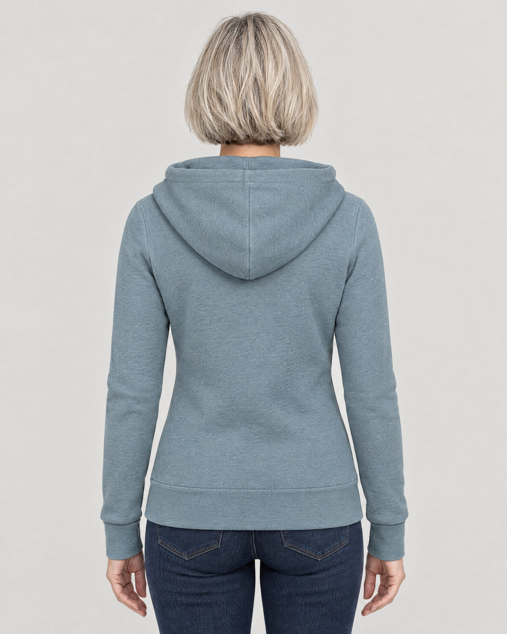 Fleece Sweatjacke – Rückansicht