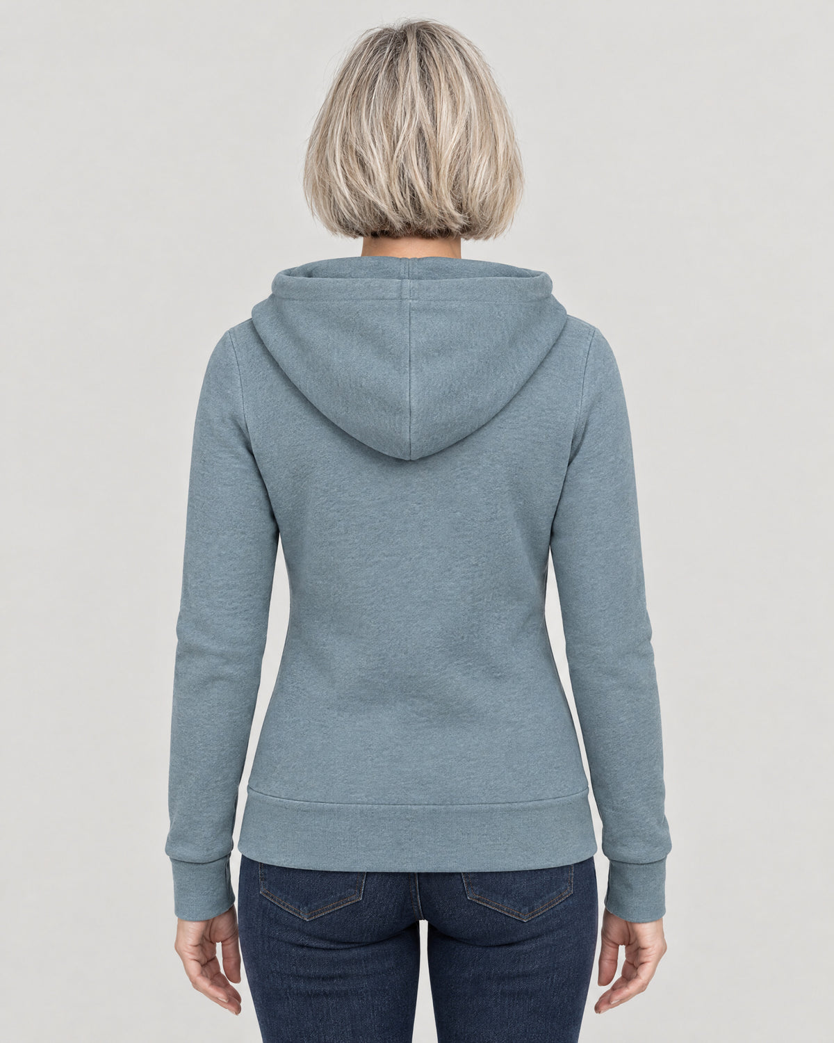 Fleece Sweatjacke – Rückansicht