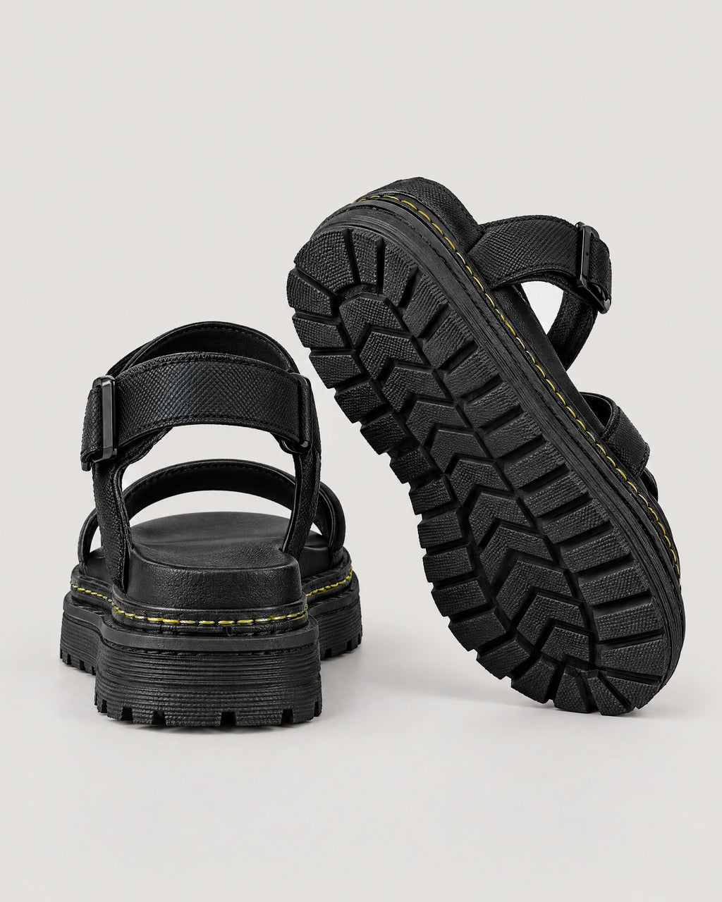 Plateau Sandalen – Profilsohle