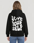 Hoodie – Rückansicht mit Print