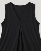 Maxikleid – Detail V-Ausschnitt