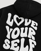 Hoodie – Detail Rückenprint