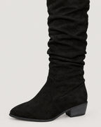 Overknee Stiefel – Detail Raffung
