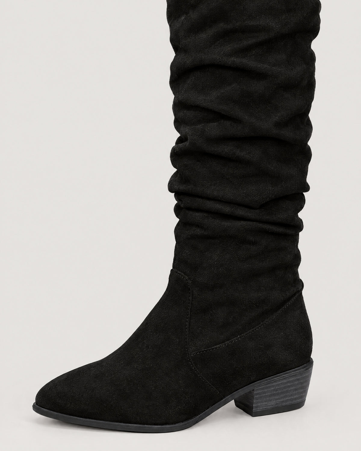 Overknee Stiefel – Detail Raffung