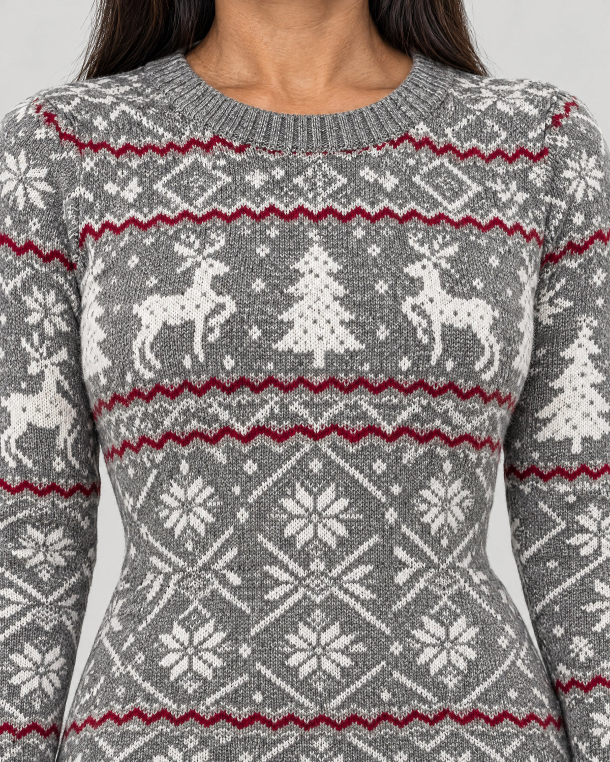 Strickkleid – Detail Strickmuster