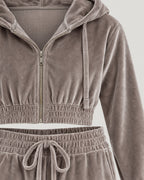 Samt Zweiteiler – Detail Velours