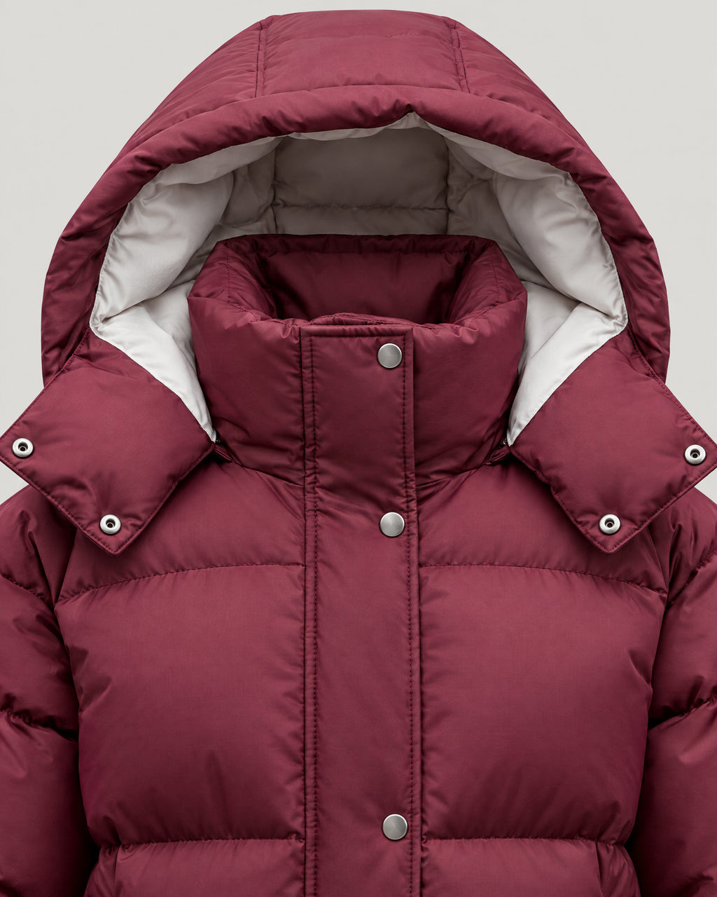 Oversized Pufferjacke – Detail Kragen