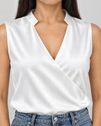 Wickelbluse – Detail Wickelausschnitt
