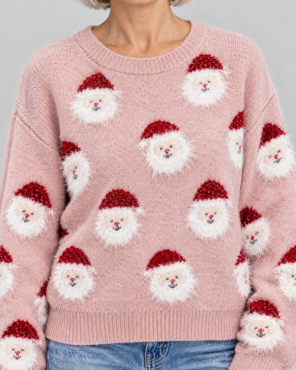 Weihnachtspullover – Detail Strick und Motiv