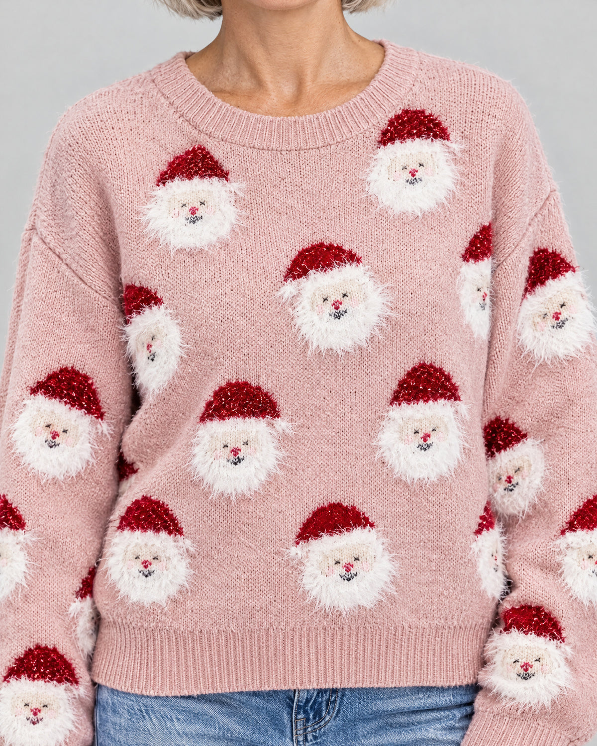 Weihnachtspullover – Detail Strick und Motiv