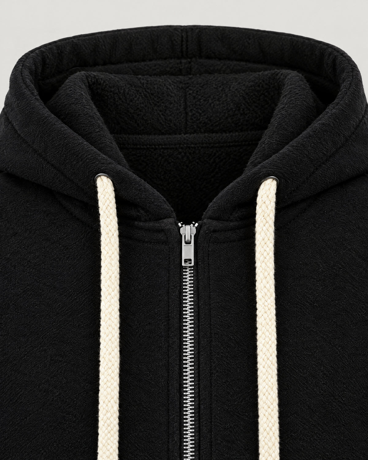 Lange Sweatjacke – Detail Kordeln