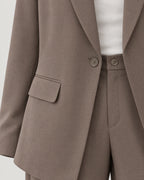 Blazer Anzug – Detail Revers und Tasche