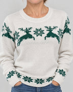 Weihnachtspullover – Detail Strickmuster