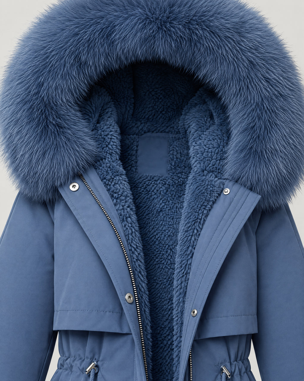Winterparka – Detail Fellkapuze und Futter