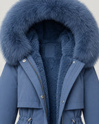 Winterparka – Detail Fellkapuze und Futter