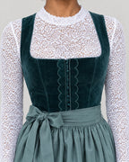 Midi Dirndl – Detail Samtmieder