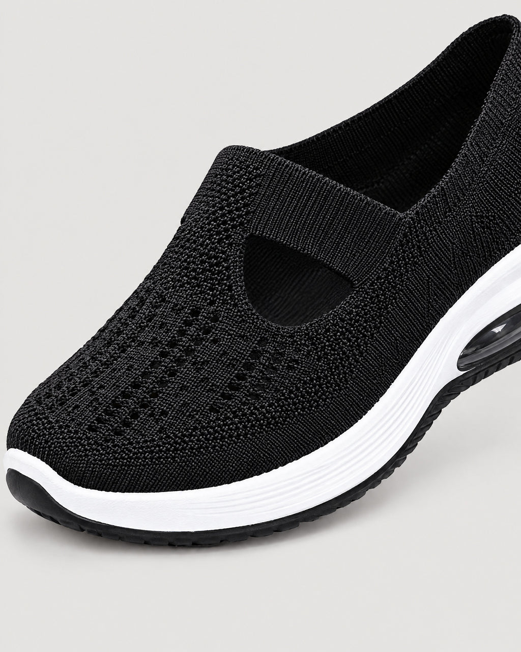 Slip-on Sneaker – Detail Strick und Sohle