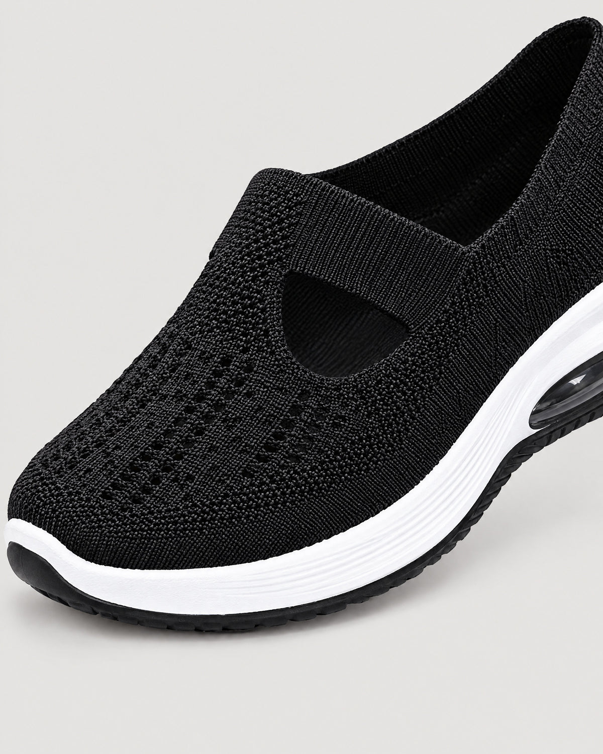 Slip-on Sneaker – Detail Strick und Sohle