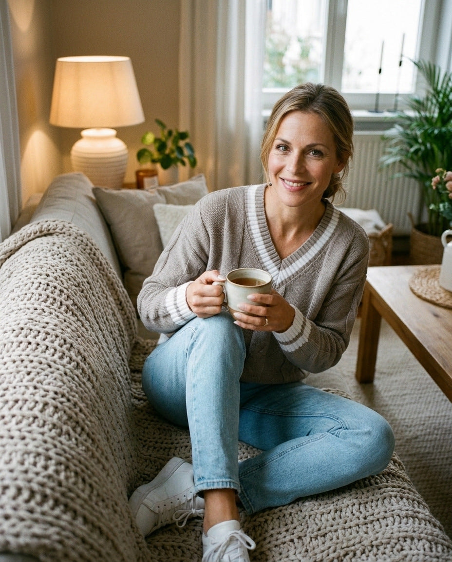 Pullover – im Wohnzimmer