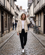 Oversized Winterjacke – in der Altstadt