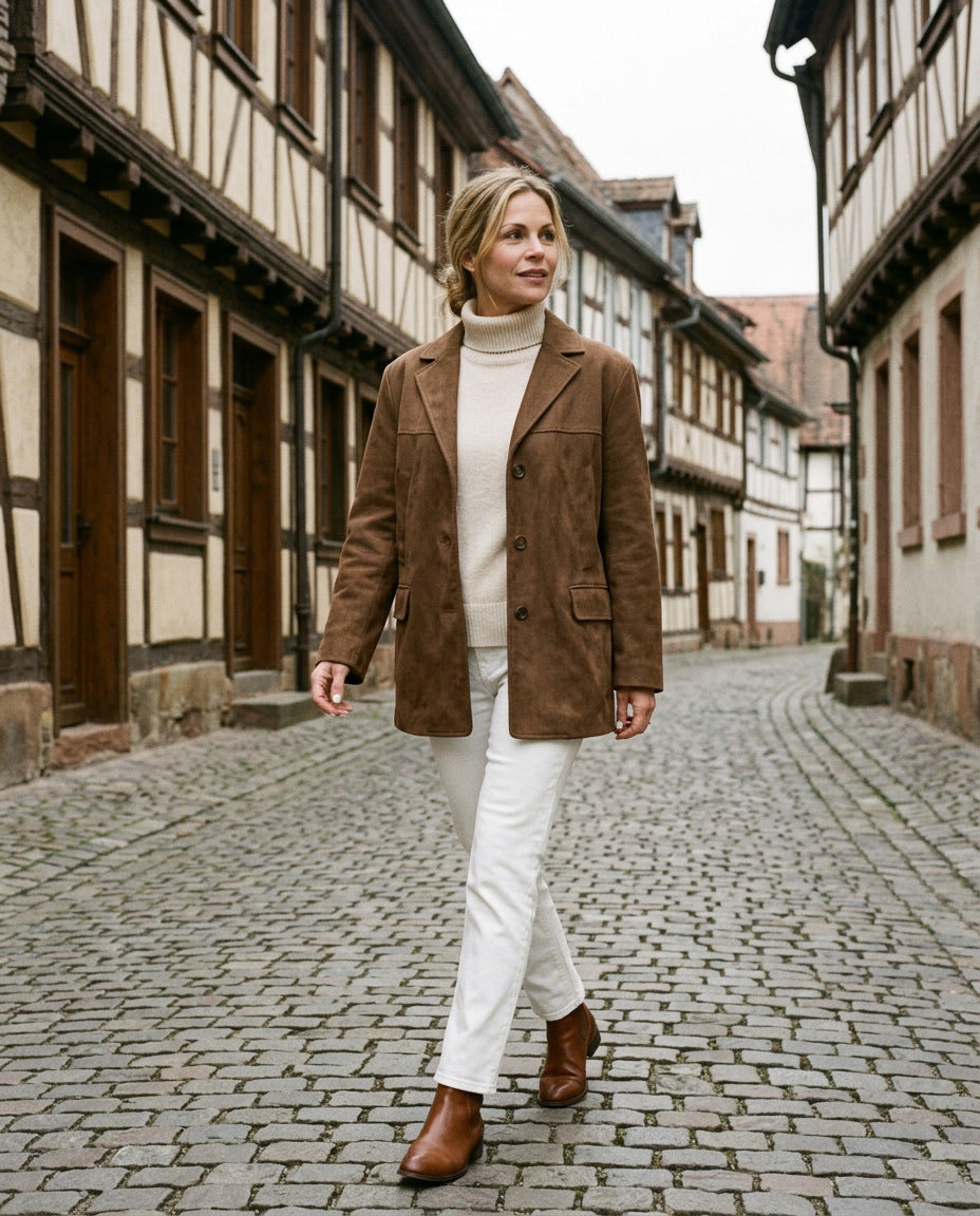 Wildlederjacke – in der Altstadt