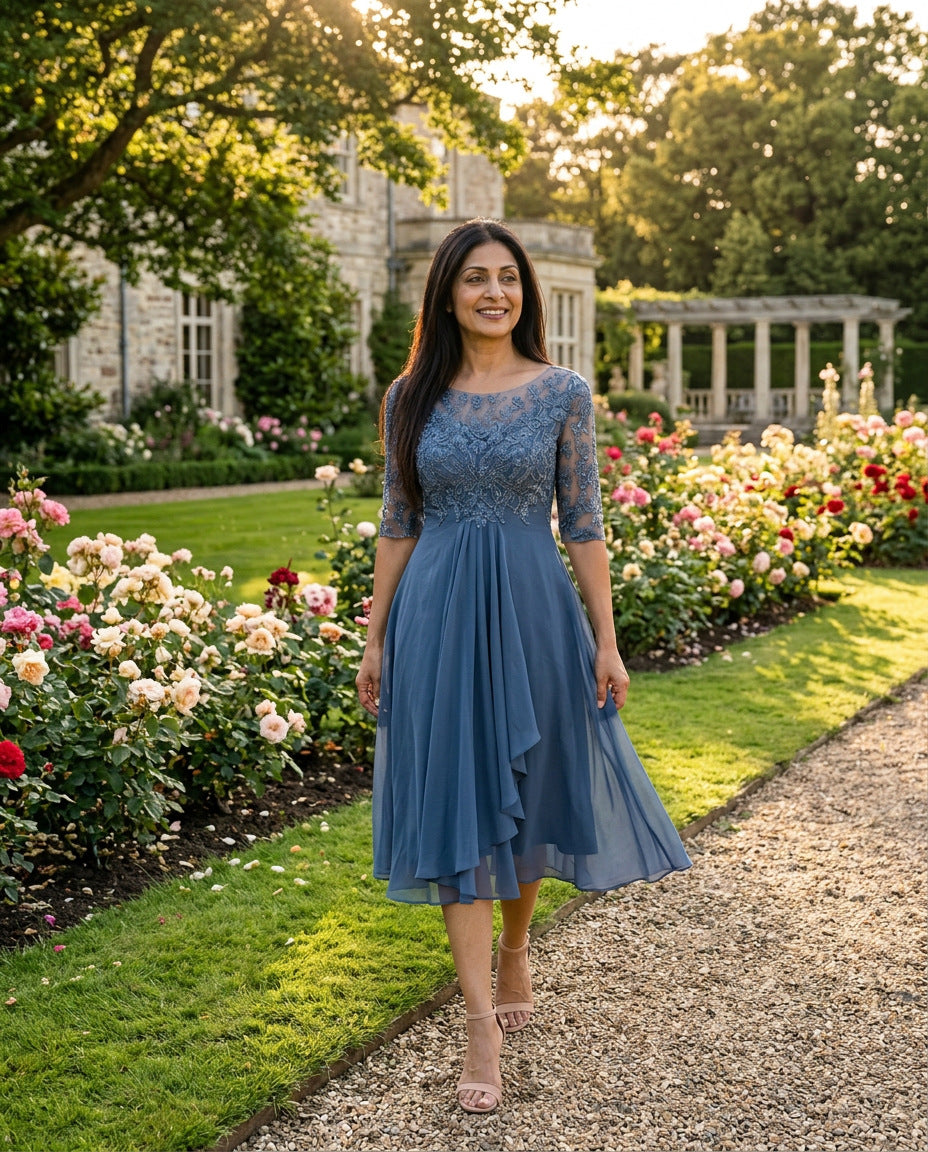 Midikleid – im Garten