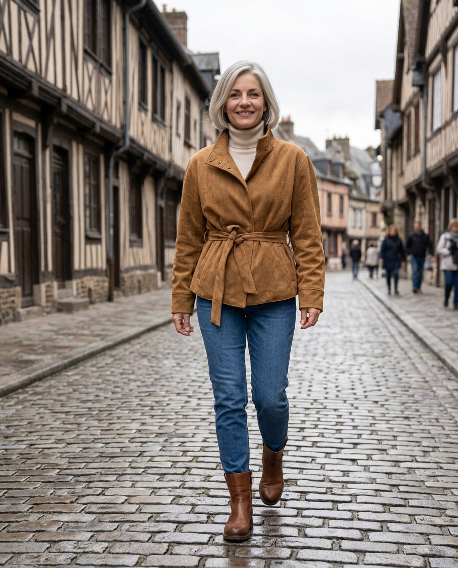 Wildlederjacke – in der Altstadt