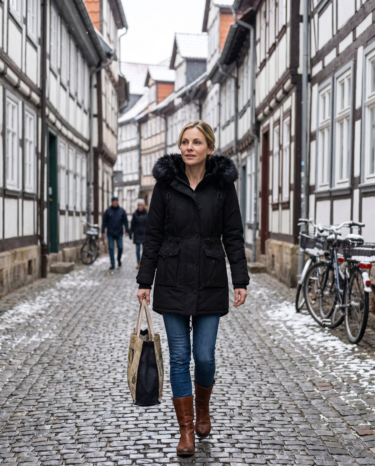Winterparka – in der Altstadt