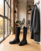 Schnürstiefel Damen Schwarz – im Loft