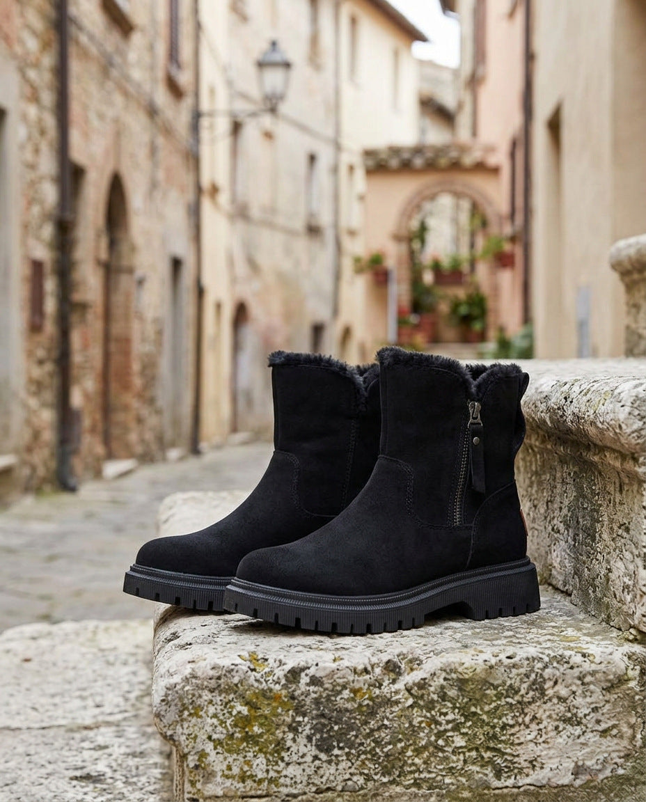 Winterboots – auf Altstadtstufen