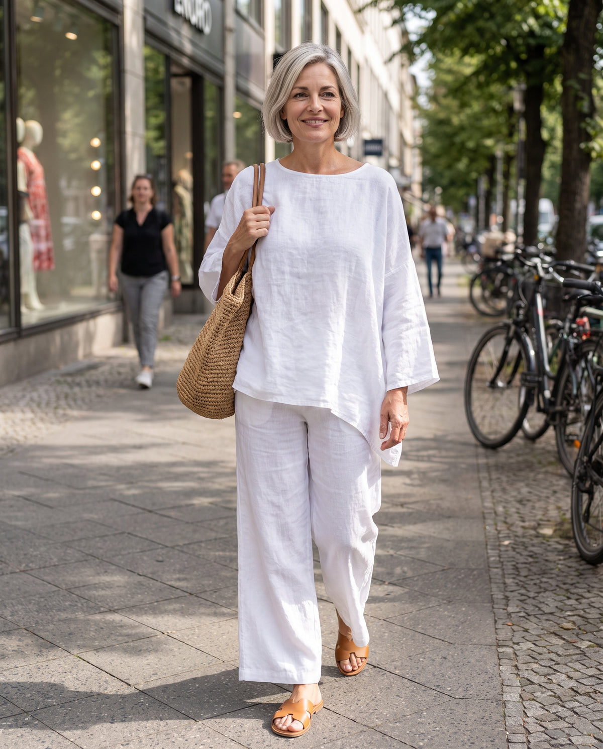 Oversized Zweiteiler – in der Stadt