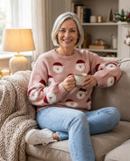 Weihnachtspullover – im Wohnzimmer