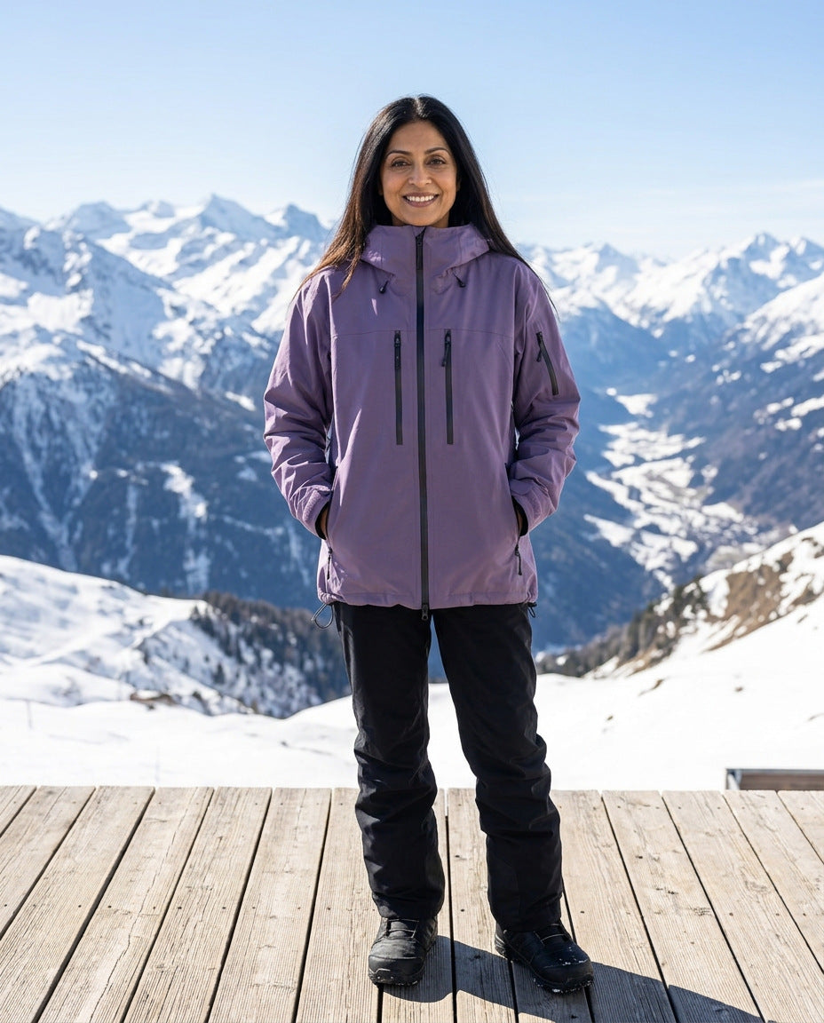 Skijacke – auf der Berghütte