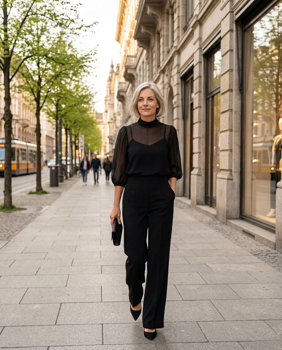 Dreiteiliges Set – in der Stadt