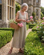 Maxikleid – im Rosengarten am Landhaus