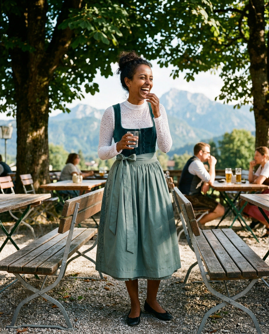 Midi Dirndl – im Biergarten