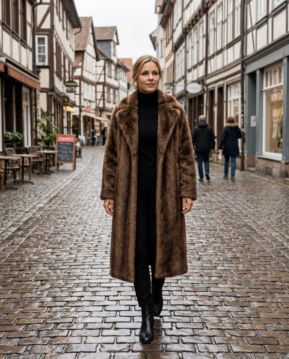 Kunstfellmantel – in der Altstadt