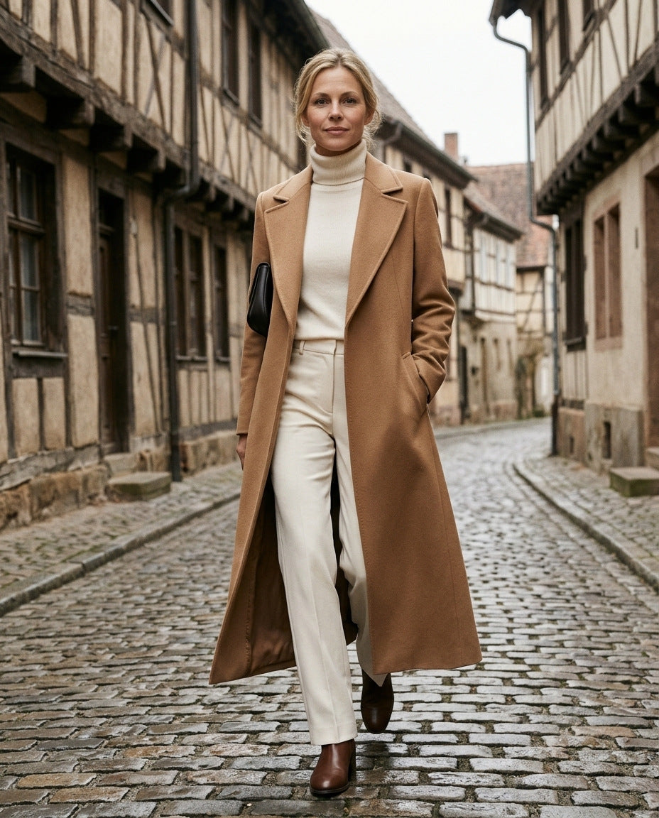 Longline Mantel – in der Altstadt
