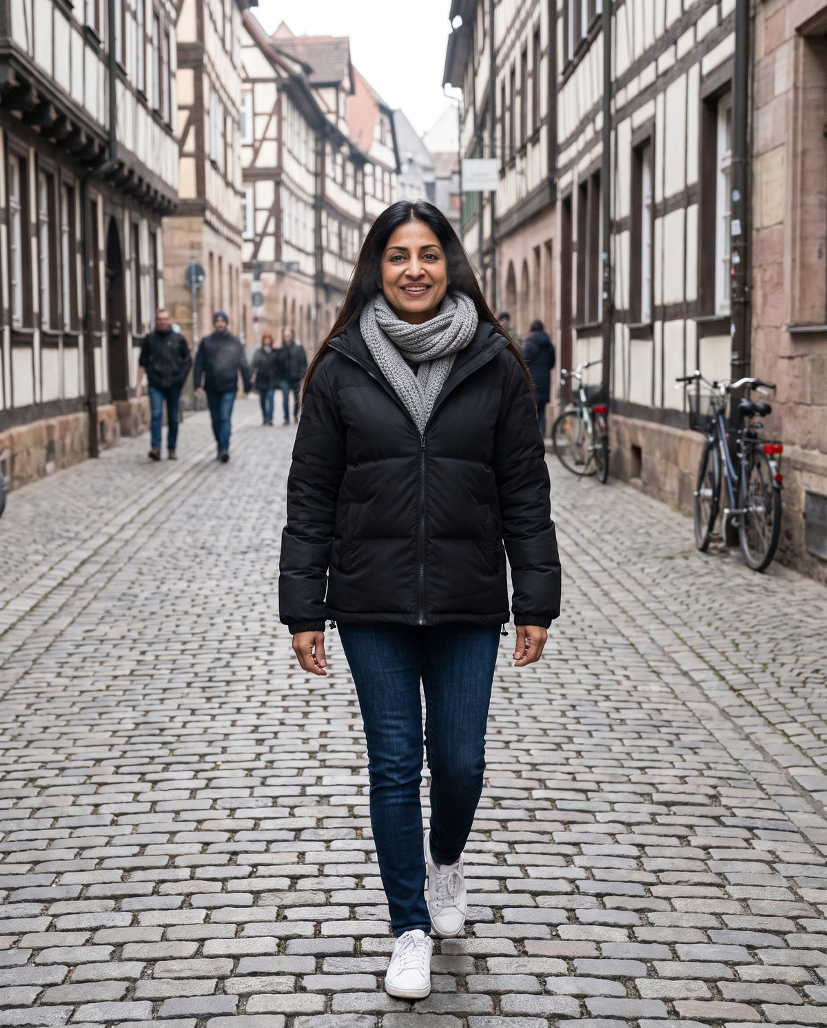 Pufferjacke – in der Altstadt